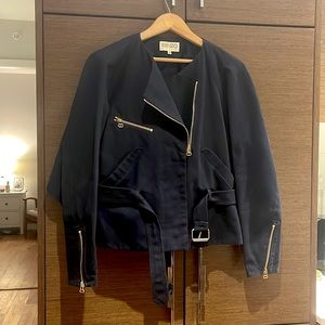 KENZO Paris navy blue cape jacket ‘38’